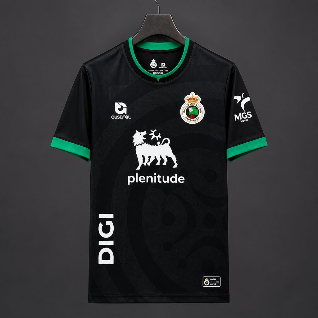 26/27 Racing de Santander Third Black Jersey