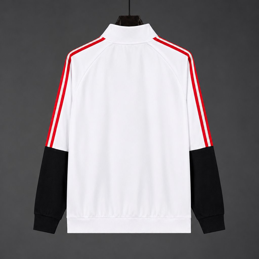 26/27 Benfica White Full-Zip Jacket